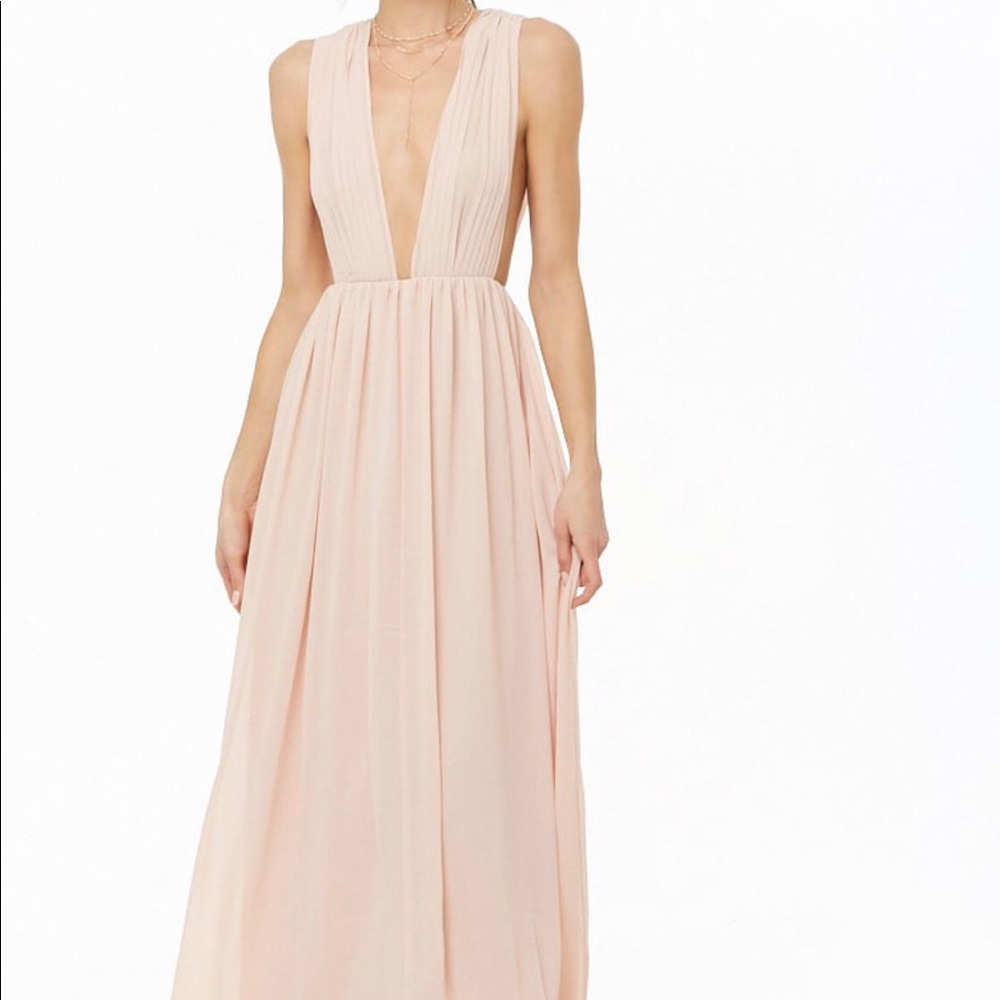 Forever 21 Pleated Chiffon Dress